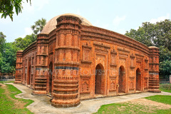 The Khania Dighi Mosque, also known as Rajbibi Masjid. It’s a 14th century masjid, a valuable archeological heritage of Bangladesh. Chapai Nawabganj,  Rajshahi, Bangladesh. May 2009.